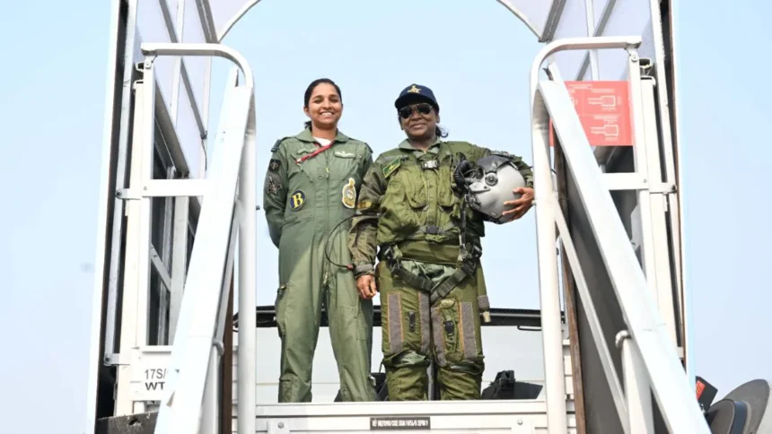 Shivangi Singh with President Murmu