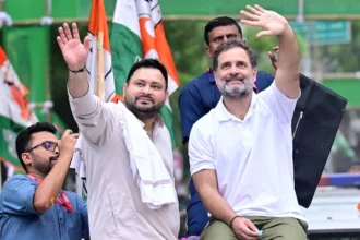 Rahul Gandhi and Tejaswi Yadav