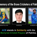 Afghan cricketers died in Pakistan's airstrike