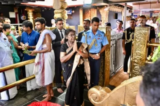 Droupadi Murmu visits Sabarimala Temple