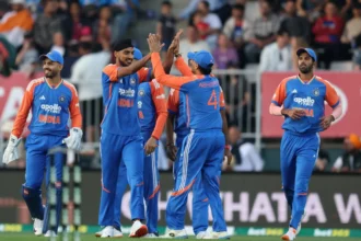 India wins T20I at Hobart