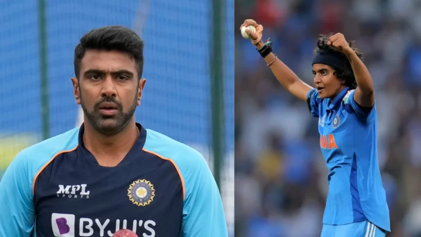 R Ashwin applauds Shree Charani as the key player in WC.
