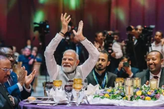 PM Modi in Ethiopian Parliament